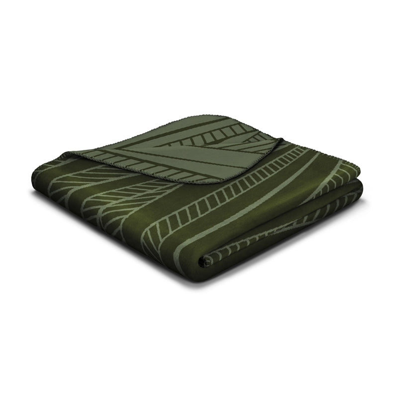 WILLOW OLIVE GREEN Decke von Villeroy & Boch , oliv-und hellgrün,  Baumwolle, Polyacryl, Polyester - Material, mit Zierstich eingefaßt
Online-Shop Home-and-Kitchen.de