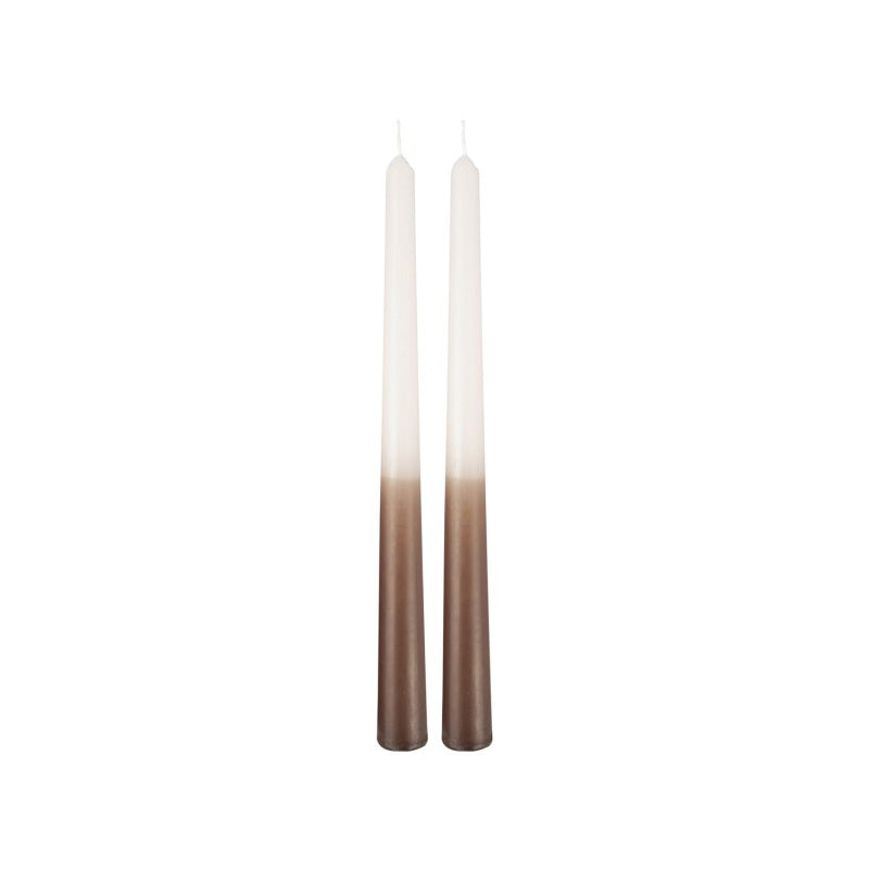 OMBRE Stabkerzen von Present Time 2er Set in 4 verschiedenen Farb-Kombinationen , Höhe 25 cm, Durchmesser 2,3 cm, Online-Shop Home-and-Kitchen.de