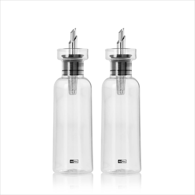 AdHoc Essig und Öl Set 2-teilig AromaPour aus Borosilikatglas mit Ausgießer bei home-and-kitchen.de
