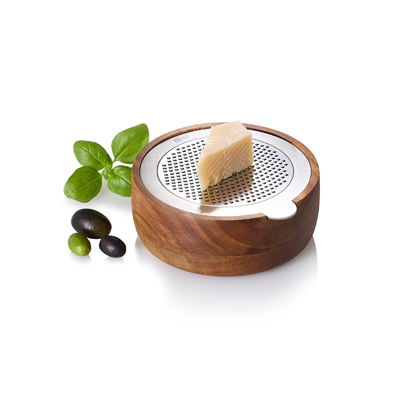 Home and Kitchen, AdHoc, Feinreibe "CutnServe", Edelstahl, Holz, braun, AHM-GG30