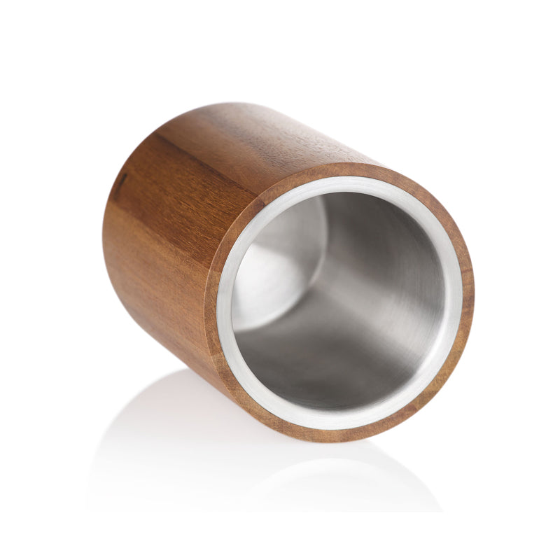 AdHoc Weinkühler, Sekt-, Getränke - Kühler VINE - Holz + Edelstahl bei home-and-kitchen.de