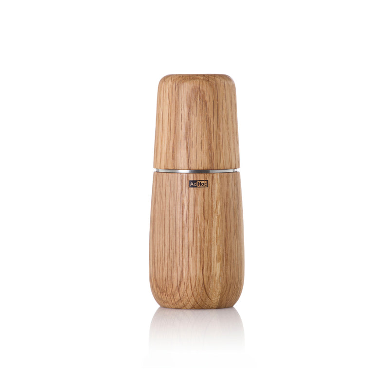 Home & Kitchen, Pfeffermühle, Salzmühle, Yono, 15 cm, massives Eichenholz hell geölt