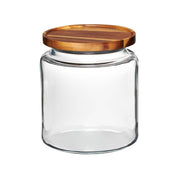 MONTANA Vorratsgläser von Anchor Hocking, aus  recycelbarem Kalk-Natron-Glas, rund, Deckel aus Akazienholz mit Silikonring
Online-Shop Home-and-Kitchen.de