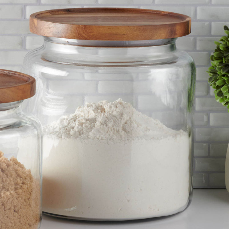 Luftdicht verschlossene Lebensmittel mit MONTANA Vorratsgläser von Anchor Hocking, Holzdeckel mit Silikonring
Online-Shop Home-and-Kitchen.de
