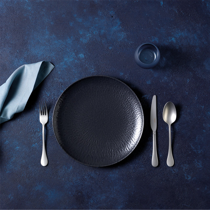 Beispiel Arthur Krupp, Onyx, Schwarz, Geschirrset, Tafelservice, Speiseteller, Suppenteller, Frühstücksteller, Steingut im Home-and-Kitchen Online Shop