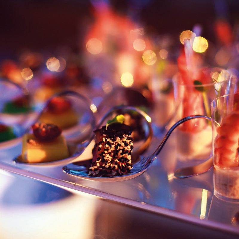 Arrangement Arthur Krupp Paderno Gourmetlöffel Amuse-Bouches Edelstahl 10cm im Home-and-Kitchen.de Online Shop