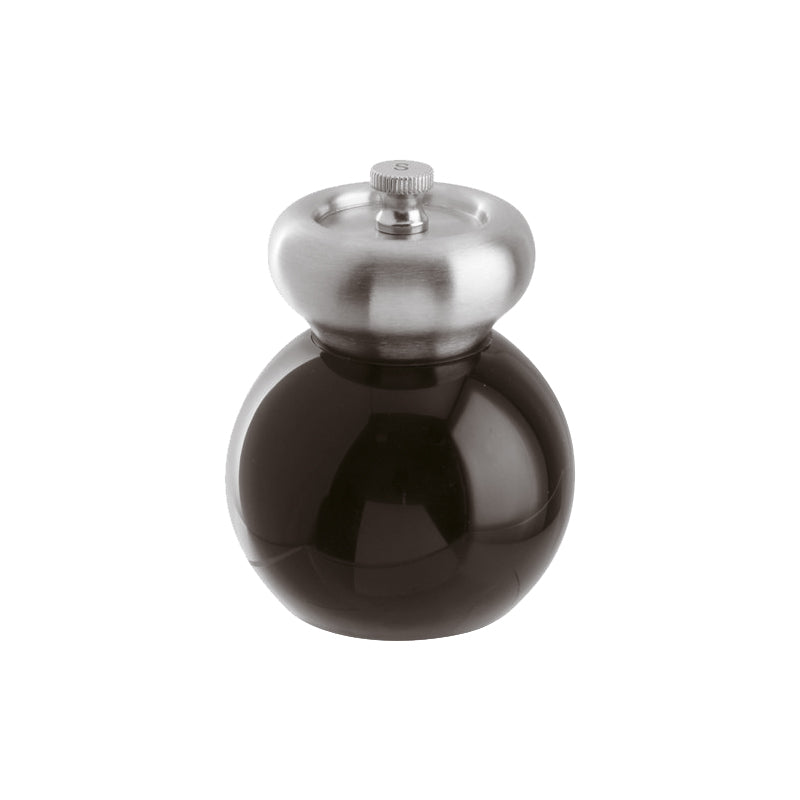Arthur Krupp Salzmühle Schwarz Acryl/Edelstahl Kugelform im Home-and-Kitchen.de Online Shop