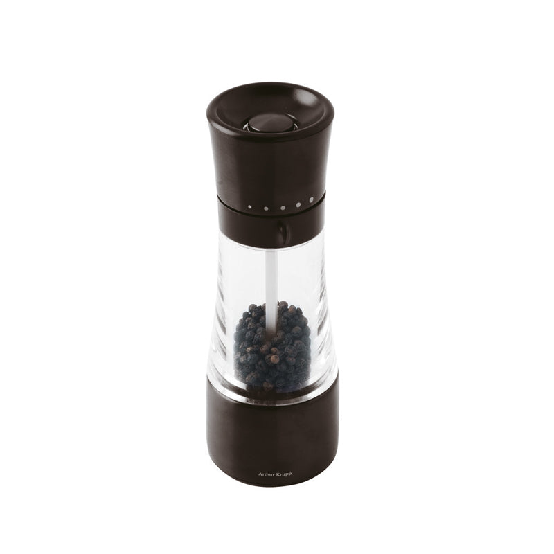 Arthur Krupp Pfeffermühle Edelstahl Schwarz 18 cm im Home-and-Kitchen.de Online Shop