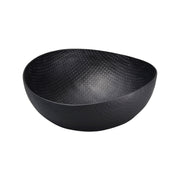 be home Deko Schale Wallis,  Aluminum, groß, schwarz, mit Reliefmuster im Home-and-Kitchen Online Shop
