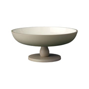 Home-and-Kitchen Online Shop, be home, Schüssel Schale Easton, taupe, Aluminium, Emaille weiß mit Standfuß