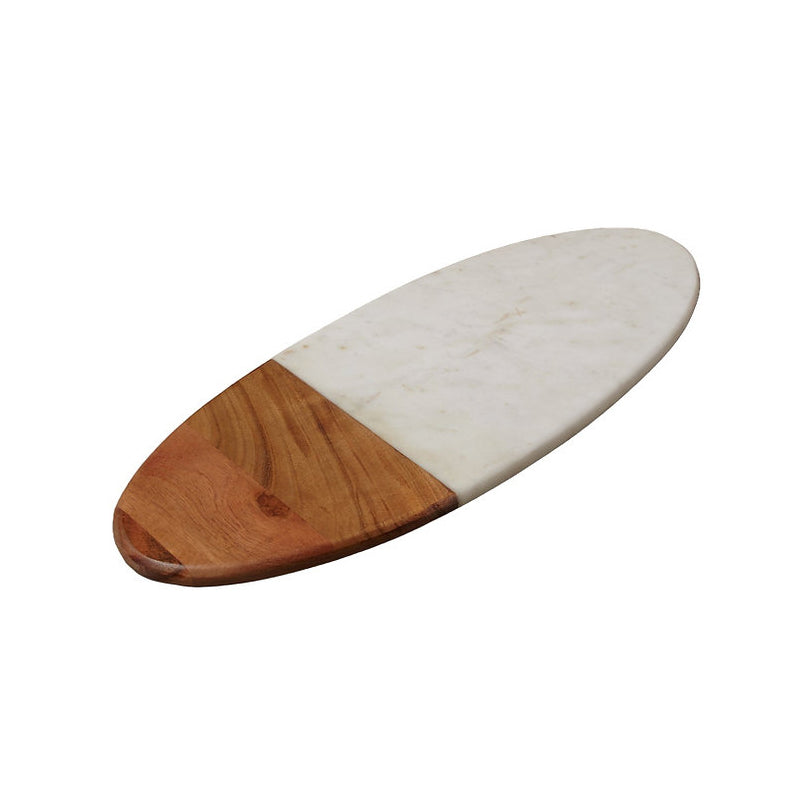 be home ovales Serviebrett aus Marmor und Akazienholz im Home and Kitchen Online Shop