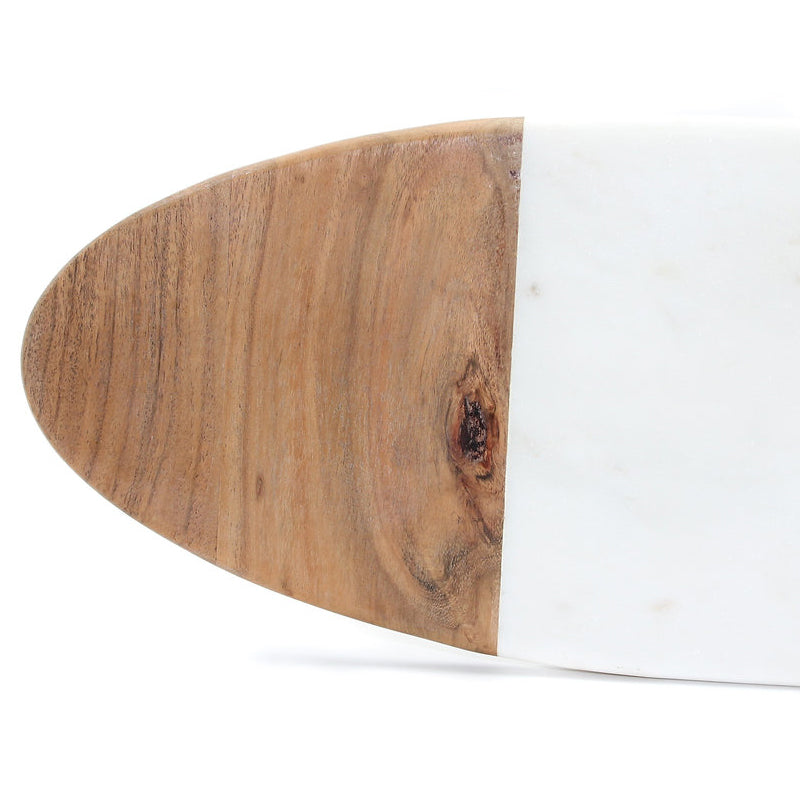 be home ovales Serviebrett aus Marmor und Akazienholz im Home and Kitchen Online Shop