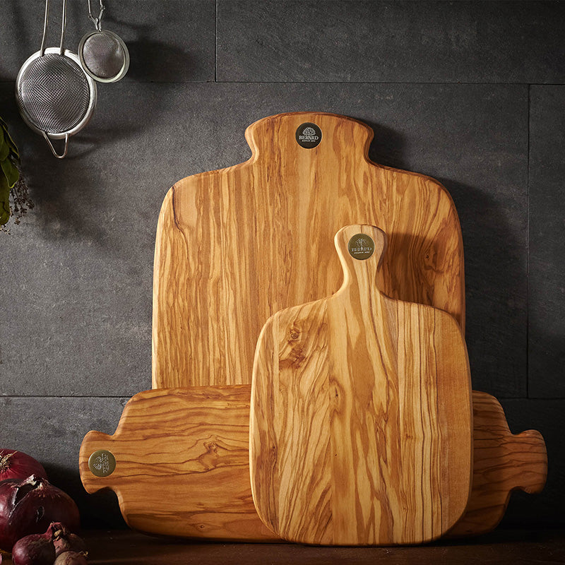 Verschiedene Schneidebretter Berard RACINE Olivenholz im Home-and-Kitchen Online Shop