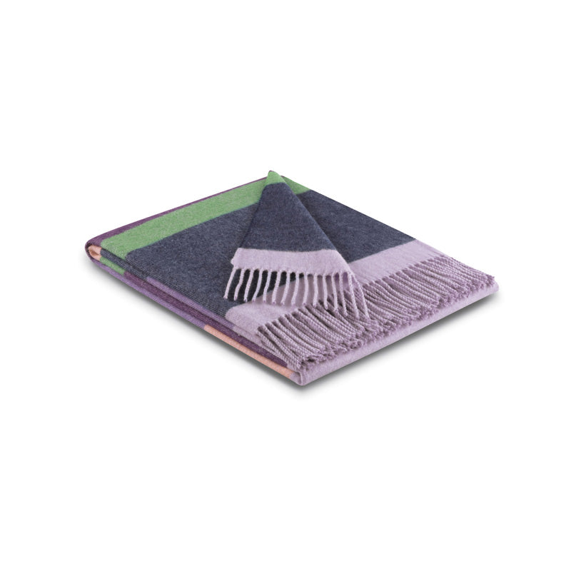 Biederlack Plaid mit Fransen AMUSE - 130x170 - gestreift im Home-and-Kitchen Online Shop