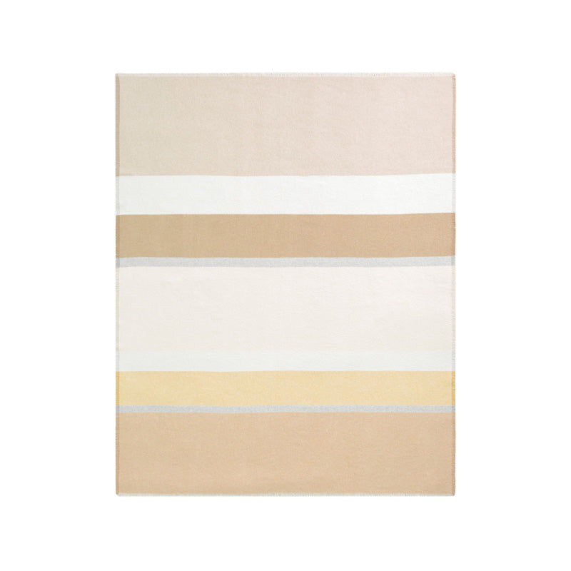 Biederlack Plaid Sand Stripe, beige, gestreift, 130x170 cm, Decke, Sommer im Home-and-Kitchen online Shop