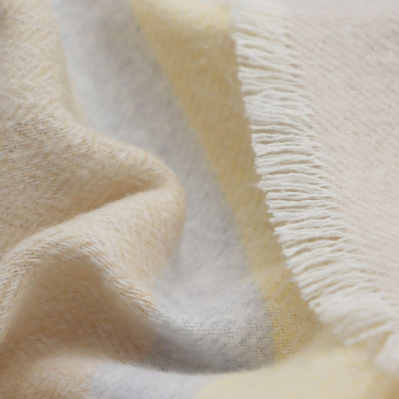 Biederlack Plaid Sand Stripe, beige, gestreift, 130x170 cm, Decke, Sommer im Home-and-Kitchen online Shop