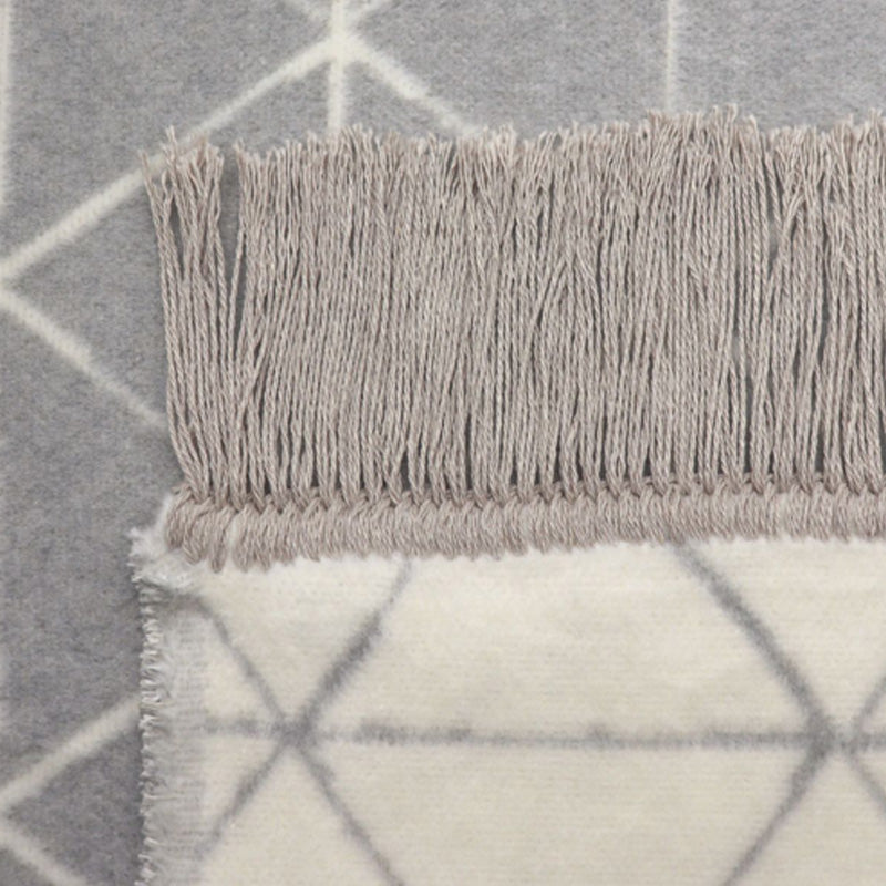 Fransen Biederlack Wohndecke BOHO - 150 x 200 grau-braun-natur - im Home & Kitchen Online Shop