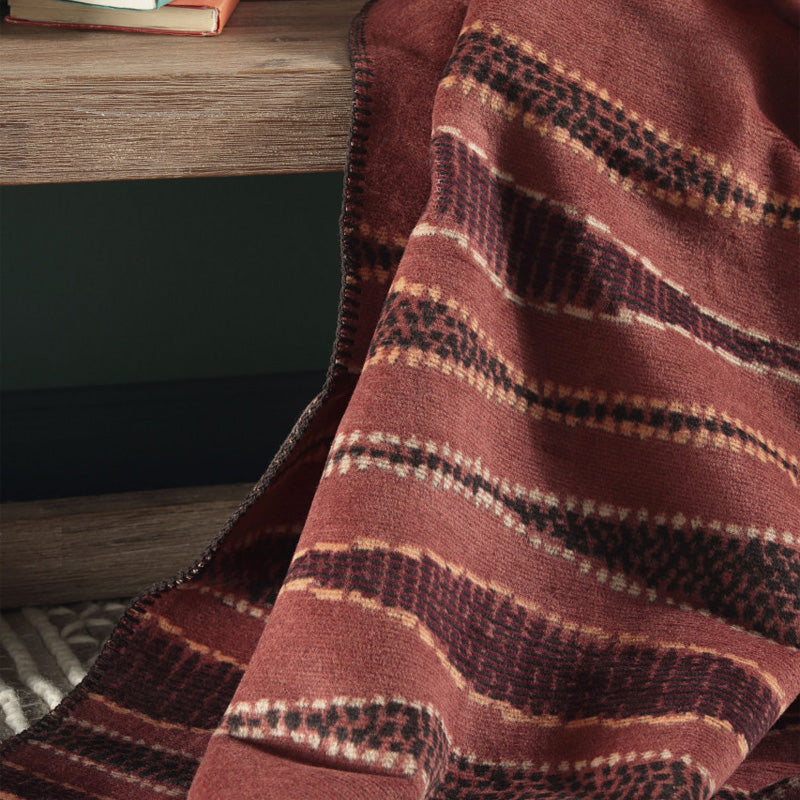 Gezacktes Linienmuster bei der CRAFTED LINES Decke von Biederlack
, umweltfreundlich gefertigt in Deutschland, mit Zierstich eingefasst.
Online-Shop Home-and-Kitchen.de
