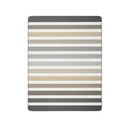 Komplettansicht Biederlack Wohndecke HORIZON NATURE - 150 x 200 cm, mit Zierstich-Rand, gestreift, im Home & Kitchen Online Shop