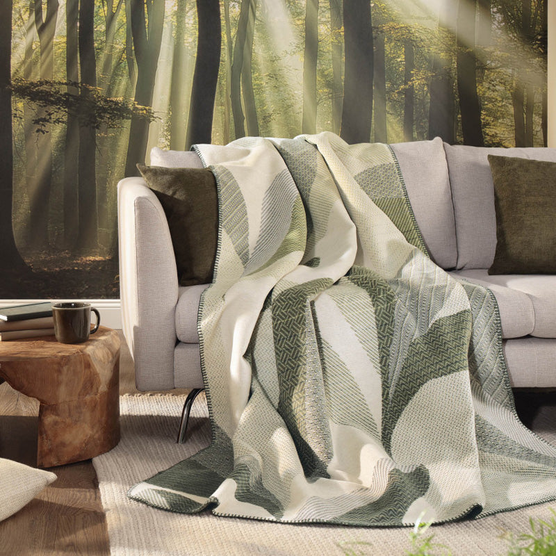 Biederlack Wohndecke FOREST LEAVES - 150x200