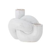 Bloomingville Kerzenständer HAYDN - Keramik, weiß glasiert, für 2 Kerzen im Home-and-Kitchen.de Online Shop