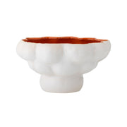 Bloomingville Steingut Schale Schüssel VALKYRIE , außen weiß, innen rot, 28 cm Durchmesser, Lebensmittelecht im Home-and-Kitchen.de Online Shop