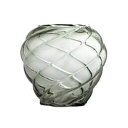 Bloomingville Glasvase LEYAN in grau/grün - 18 cm hoch im Home-and-kitchen.de Online Shop