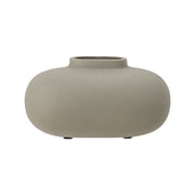 Bloomingville Metall Vase TEZZA in beige - grau, 17 cm, im Home-and-Kitchen.de Online Shop