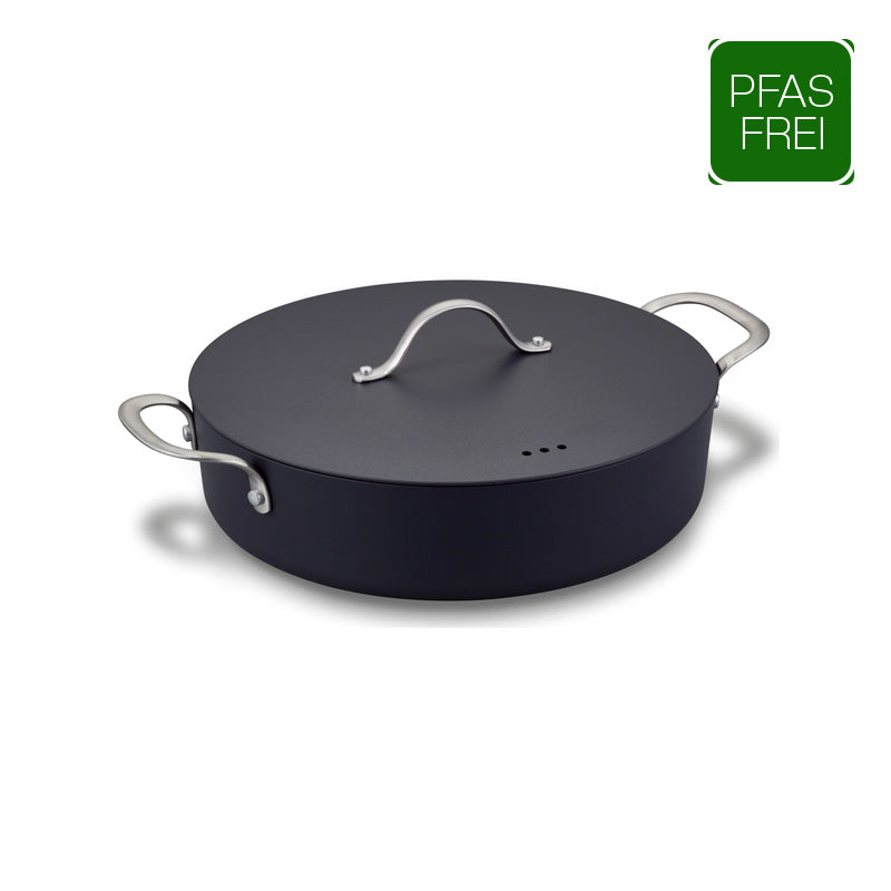Brabantia Sautierpfanne 28cm aus Aluminium mit PFAS-freier Keramikbeschichtung - dunkelblau im Home & Kitchen Online-Shop