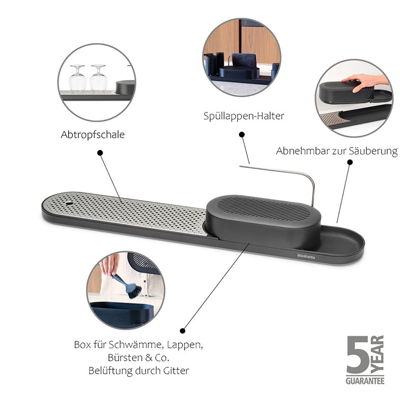 Erklärung Brabantia Spül - Organizer SinkStyle + Trockenablage, Länge 75 cm - Im Online-Shop von Home & Kitchen