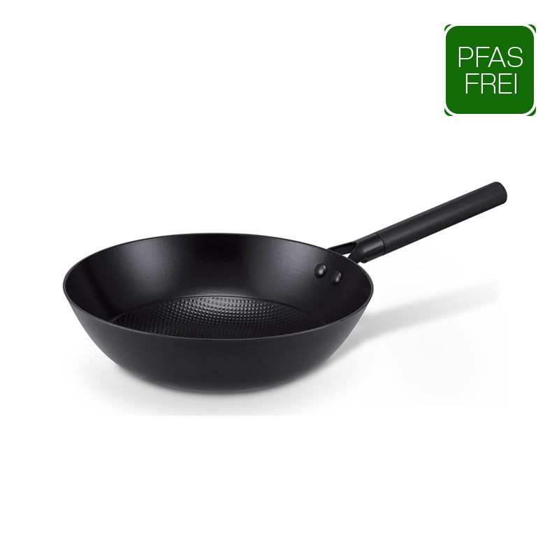 Brabantia Wok 28 cm aus recyceltem Eisen mit PFAS-freier Keramikbeschichtung - schwarz im Home & Kitchen Online-Shop