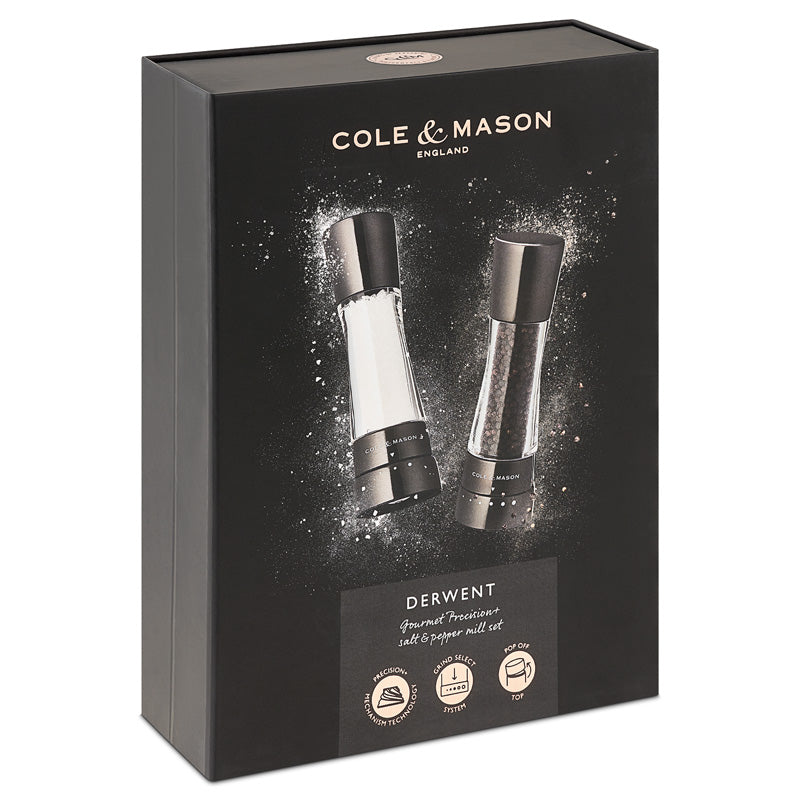 Cole & Mason Gewürzmühlen Set Derwent in einer edlen Geschenkbox