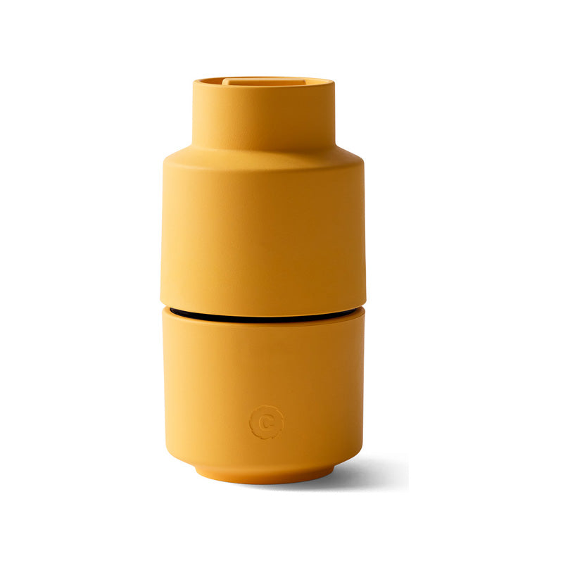CrushGrind Gewürzmühle BILLUND - Biokomposit, Farbe Masala - 12 cm, Keramikmahlwerk, hergestellt aus plastikfreiem Biokomposit