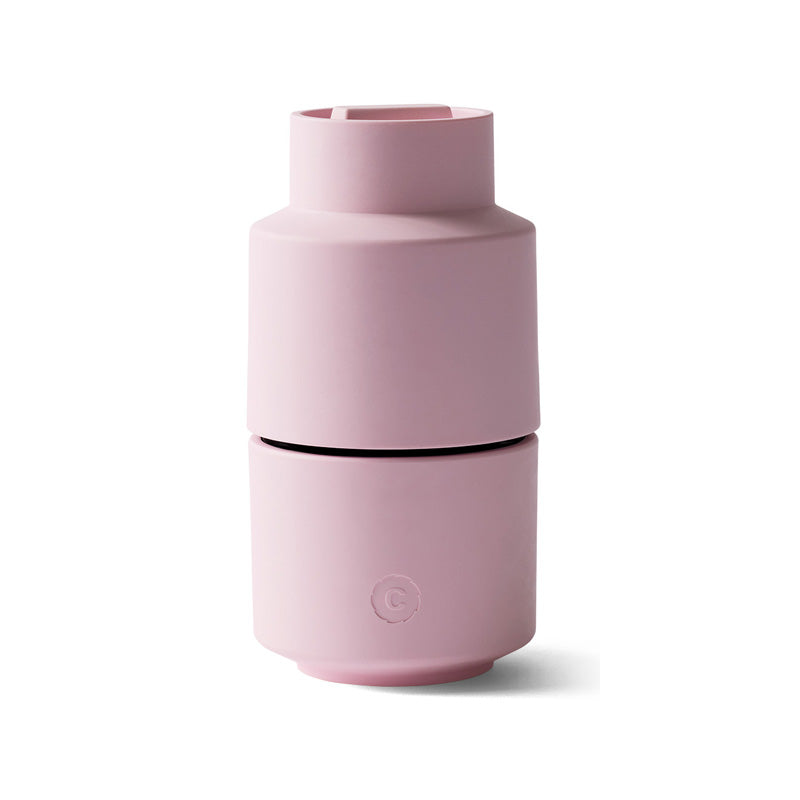 CrushGrind Gewürzmühle BILLUND - Biokomposit, Farbe Rosa - 12 cm, Keramikmahlwerk, hergestellt aus plastikfreiem Biokomposit