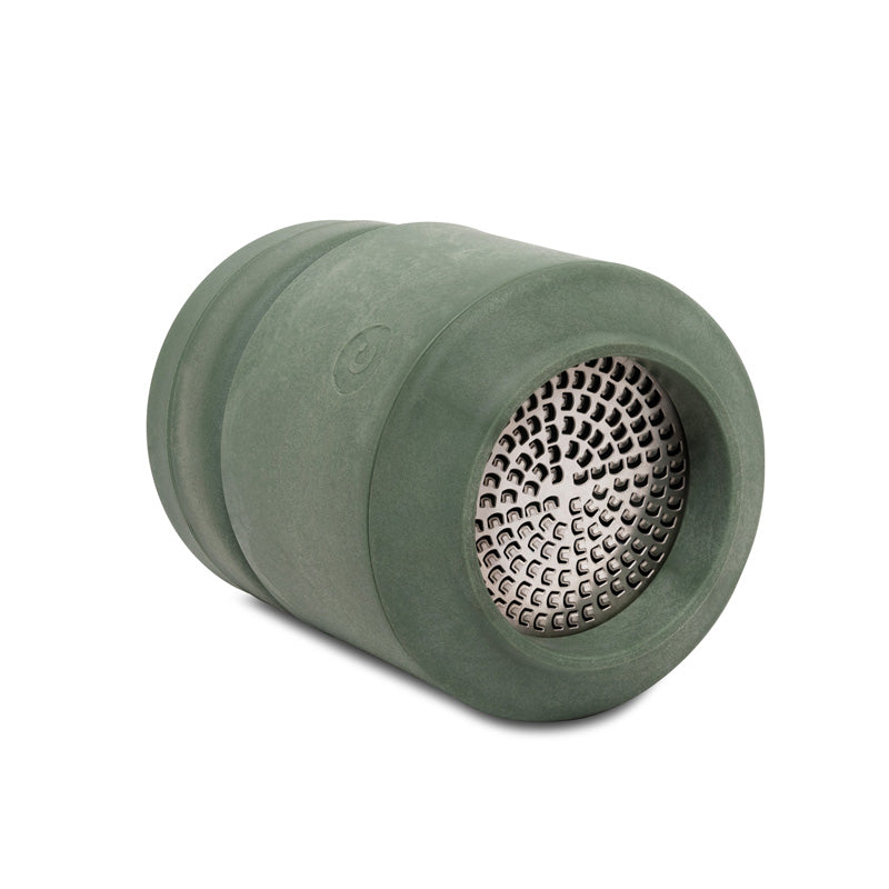 Detailansicht CrushGrind Muskatnuss Mühle BILLUND - Biokomposit - grün - 8 cm, Keramik-Mahlwerk, mit Aufbewahrungsbox im Home-and-Kitchen Online Shop