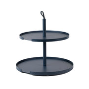 DesignBite Etagere BiG HUG, blau, mit Öffnung für Tortenheber, 2 Ebenen im Home-and-Kitchen Online Shop