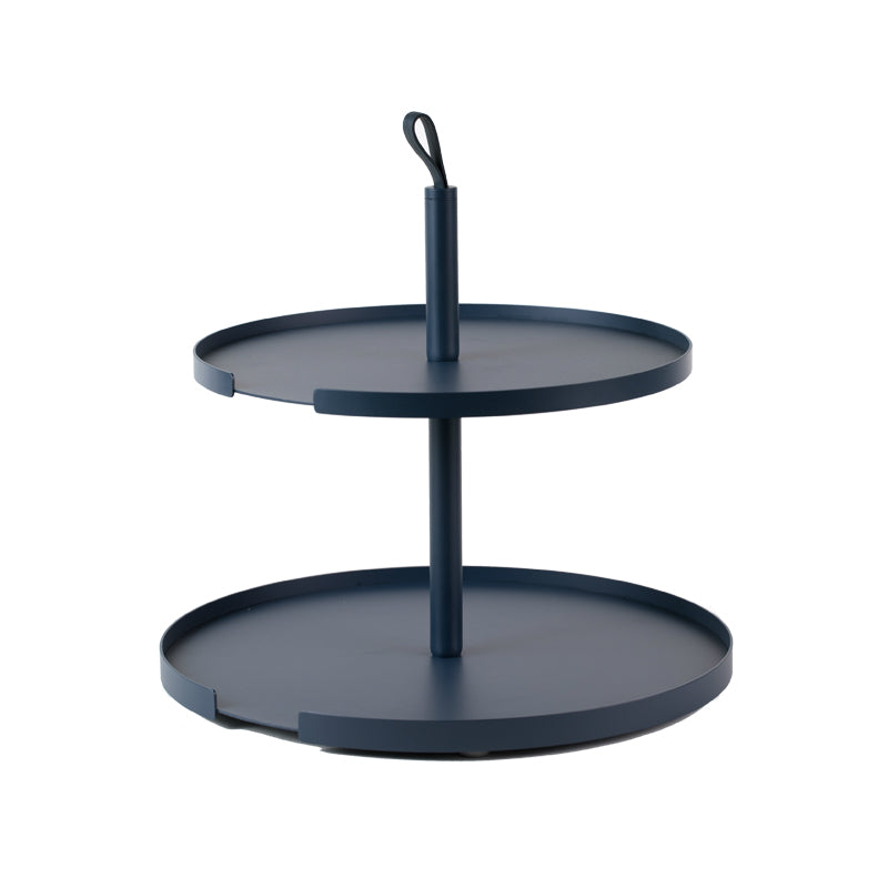 DesignBite Etagere BiG HUG, blau, mit Öffnung für Tortenheber, 2 Ebenen im Home-and-Kitchen Online Shop