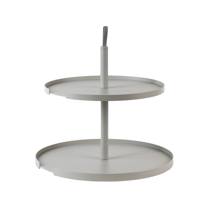 Mit Öffnung für Tortenheber: DesignBite Etagere BiG HUG, Grau, 2 Ebenen im Home-and-Kitchen Online Shop