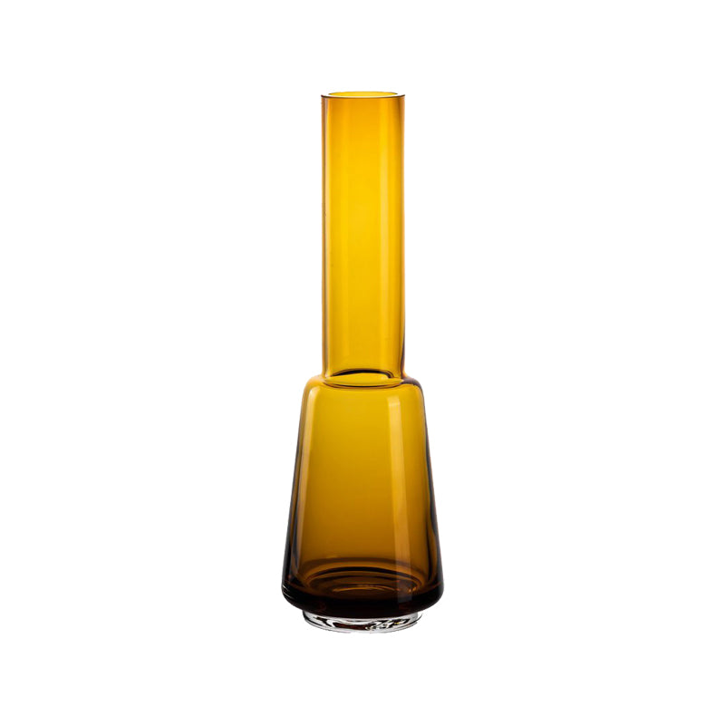 Vase Tyler von Element Accessories, handgefertigt, Farbe Amber, Stil: Art Deco, für langstielige Blumen