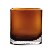 Element Accessoires Glasvase Baden, handgefertigt, Höhe 20 cm, Farbe: Amber, hochwertiges, gefrostetes Glas, für Blumensträuße und Äste