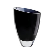 Glasvase BULED, Farbe dunkelblau, Höhe 25 cm, Durchmesser 18 cm, moderne Formgebung, 9 mm dickes Glas von Element Accessories
