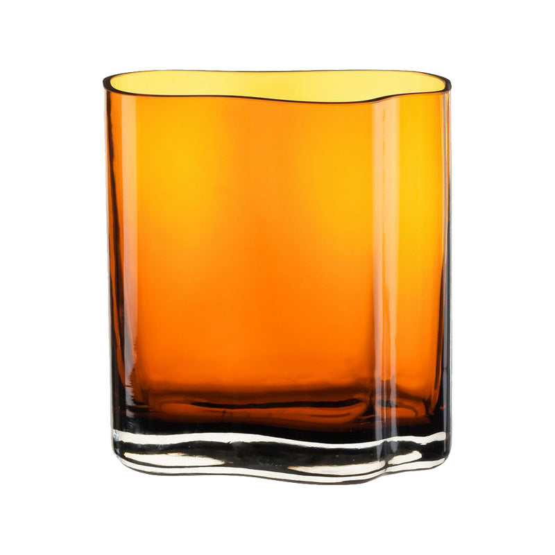 Element Accessories Glas Vase CORAL - Farbe Amber - 20 cm - handgefertigt