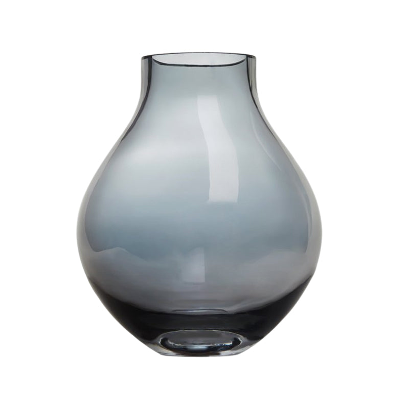 Handgefertige Glasvase Envie von Element Accessoires, indigoblau, Höhe 18 cm, minimalistisches Design, modern