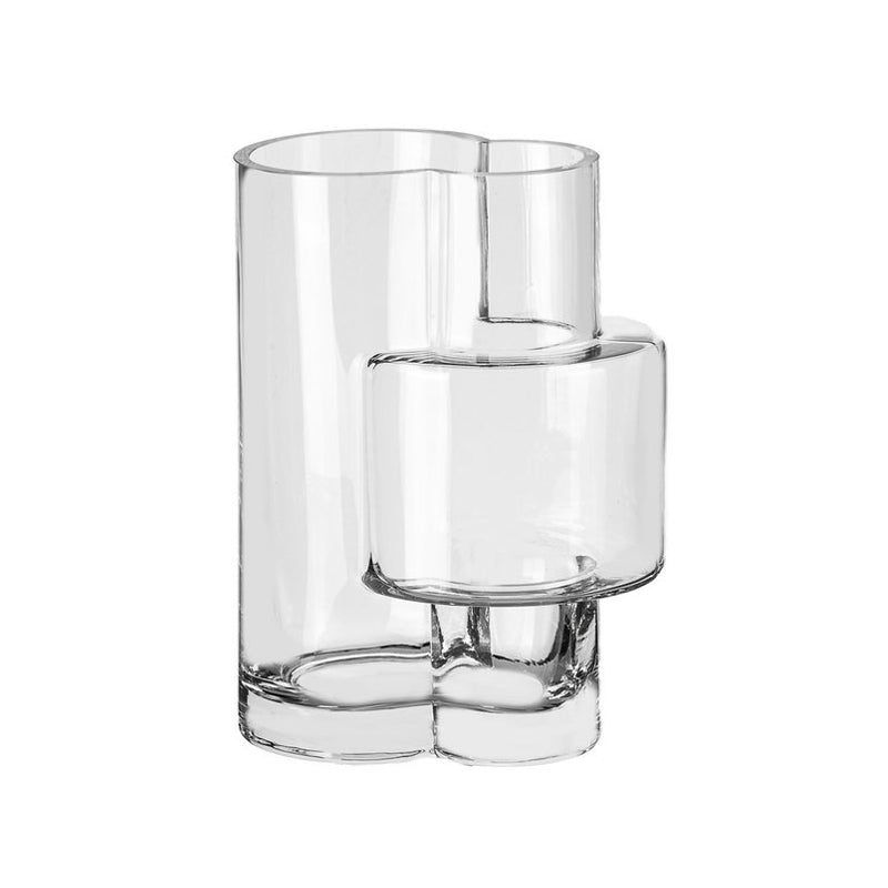 Element Accessoires Glasvase FUSIO, handgefertigt, 32 cm hoch, Durchmesser 24 cm, auch ohne Inhalt ein skulpturales Objekt
