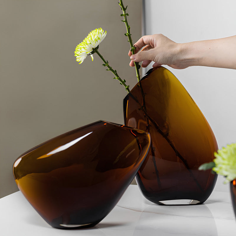 Element Accessoires Glasvasen Kooky, mundgeblasen, 30 cm Höhe, auch als Dekoobjekt ohne Frisch- und Trockenblumen