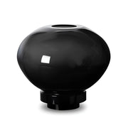 Element Accessories Kugel-Glasvase Rudal, schwarz, handgefertigt, 17 cm Durchmesser, schwarz