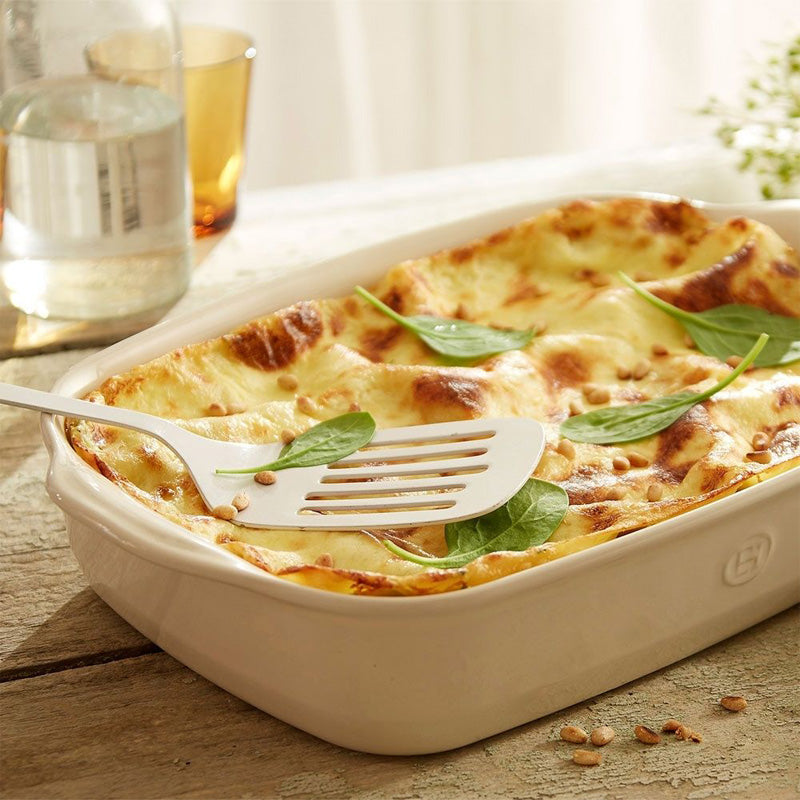 Für 3-4 Portionen: Gratinform Ultime von Emile Henry aus Frankreich, 36 x 23 cm, in 3 Farben, 2,9 l Volumen, für Mikrowelle, Backofen, Gefrierschrank, Spülmaschine