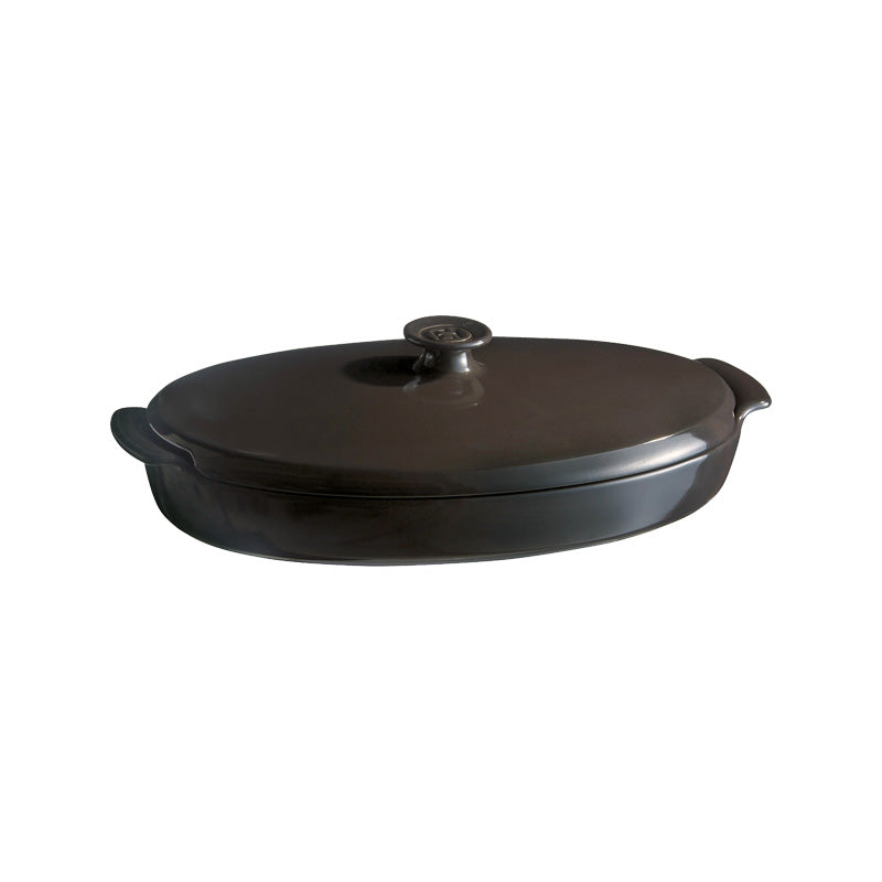 Emile Henry Keramik Papillote Form / Dampfgarer - 2,2 l – schwarz im Home-and-Kitchen Online Shop