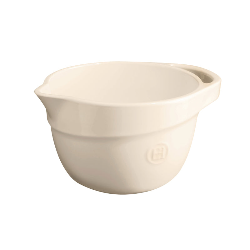 Emile Henry Keramik Rührschüssel – creme – 2,5 l im Home-and-Kitchen Online Shop