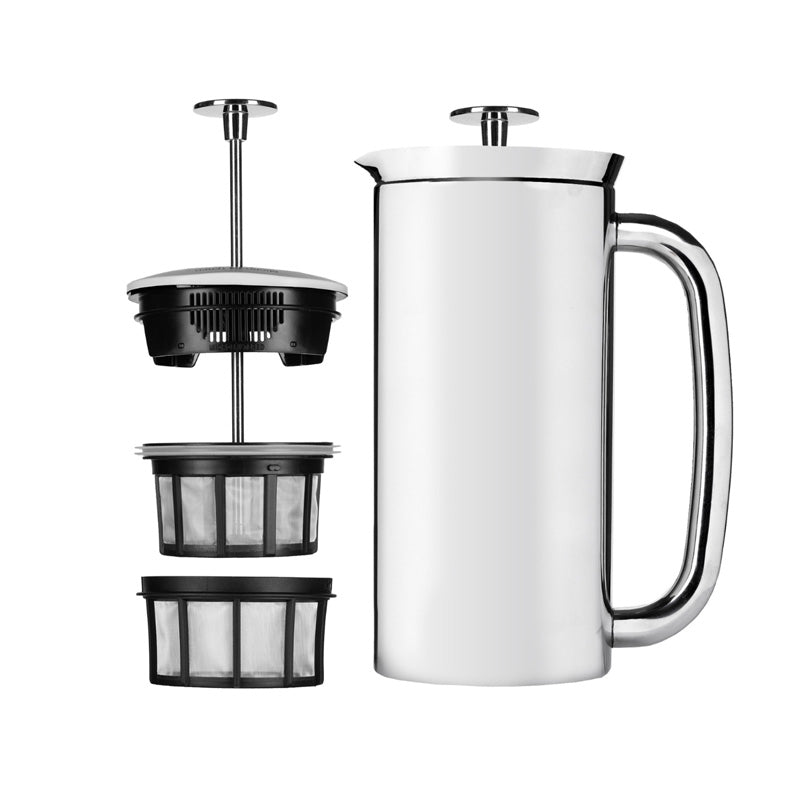 ESPRO P7 French Press hochglanzpoliert - 540ml, Höhe 23 cm, doppelwandige Isolierung, mit Filter, im Home-and-Kitchen Online Shop